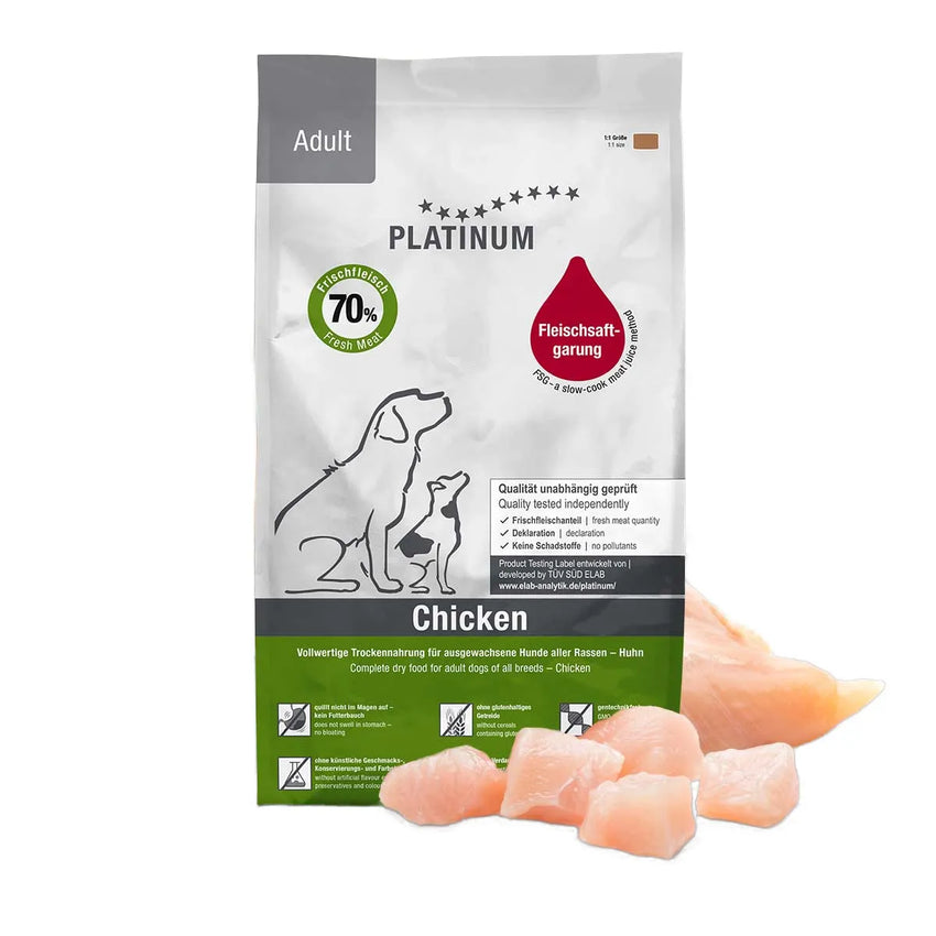 Hrana uscata caini junior Platinum Dog cu Pui 1.5kg