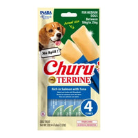 Terrina (paste) pentru caini de talie medie cu somon si ton Churu Dog Terrine, Inaba