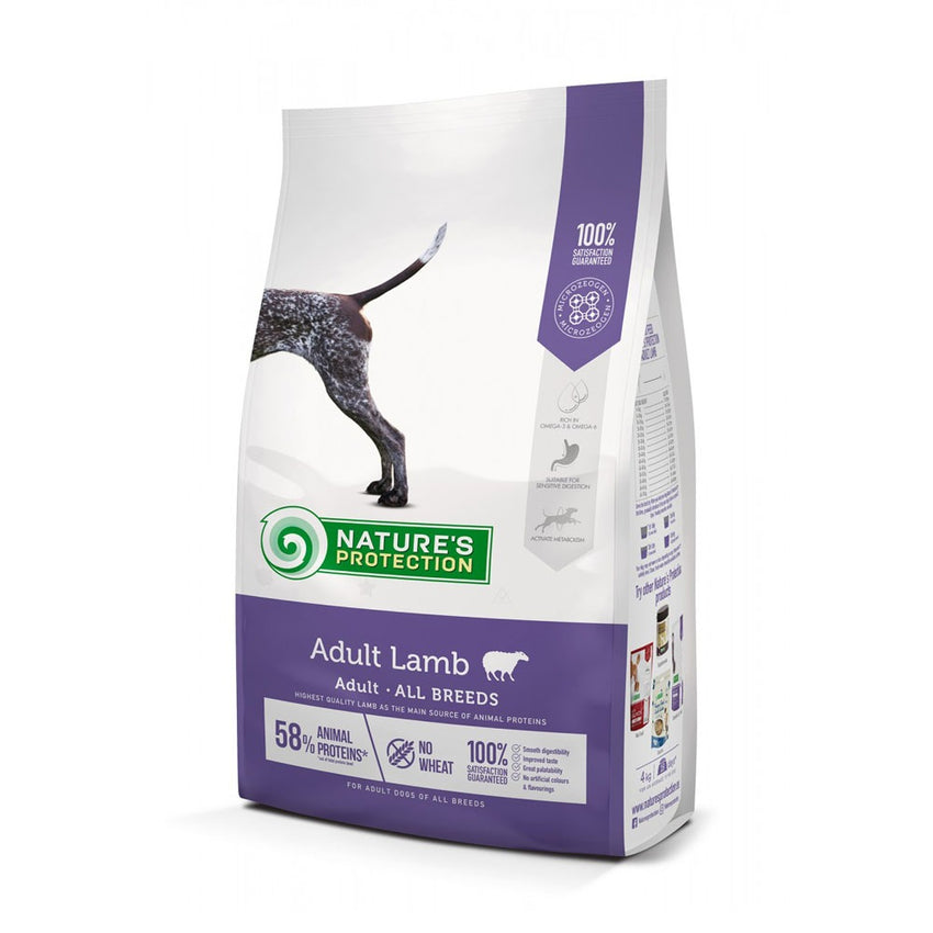 Hrana Uscata pentru Caini Adulti Nature’s Protection cu Miel 12kg, Nutritie Premium pentru Digestie si Imunitate