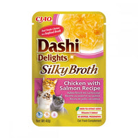 Supa (broth) fina pentru pisici cu pui si somon Churu Cat Dashi Silky, Inaba