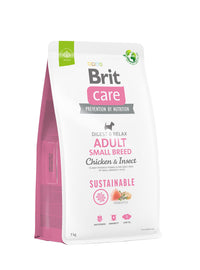 Hrana uscata pentru caini adulti de talie mica - BRIT CARE Dog Sustainable Adult Small Breed 7kg