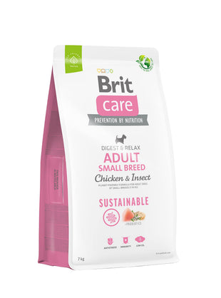 Hrana uscata pentru caini adulti de talie mica - BRIT CARE Dog Sustainable Adult Small Breed 7kg