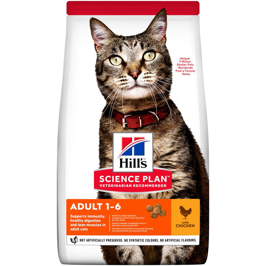 Hrana uscata pentru pisici Hill's Science Plan Feline Adult Chicken 3kg – nutritie completa pentru pisici adulte