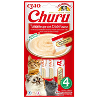 Gustare cremoasa pentru pisici, cu ton si aroma de crab - CHURU Cat Tuna Recipe with Crab Flavour