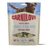 Carnilove Recompense Liofilizate Caini Freeze Dried, cu Curcan si Somon 94%, Omega-3, 60g