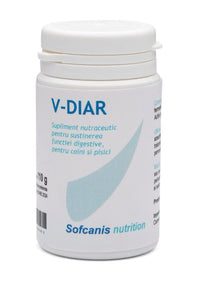 Supliment digestiv antidiareic pentru caini si pisici Sofcanis V-Diar, 30 capsule, Laboratoires Moureau