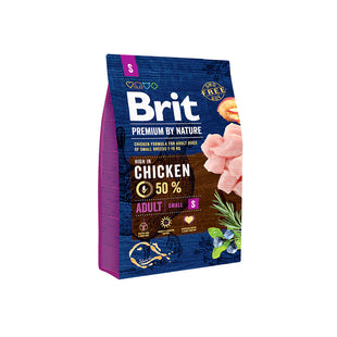 Hrana uscata pentru caini adulti talie mica - BRIT Premium by Nature Adult S 3kg