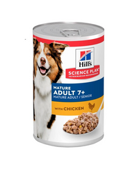 Hill's Science Plan Hrana Umeda Caini Seniori Mature Adult 7+, cu Pui, 370g