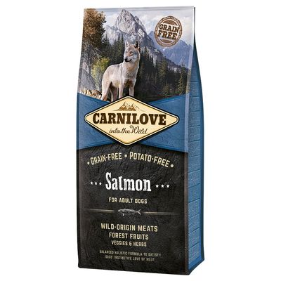Hrana uscata premium pentru câini adulți - CARNILOVE Dog Salmon Adult 12kg