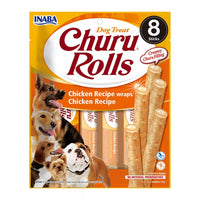 Churu, Snack-uri pentru Câini, Rulouri cu Pui, 8 x 12g