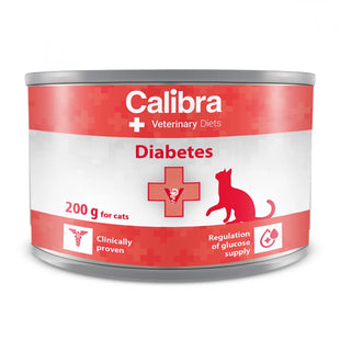 Hrana umeda dietetica pentru pisici diabetice Calibra Veterinary Diet Cat Diabetes, conserva 200g
