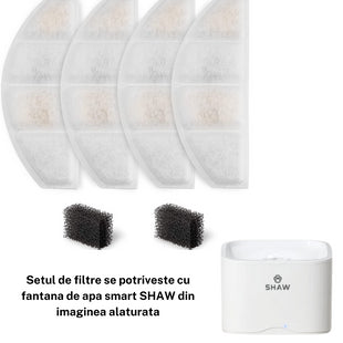 Set filtre pentru fantana smart SHAW®, utilizare timp de 6 luni