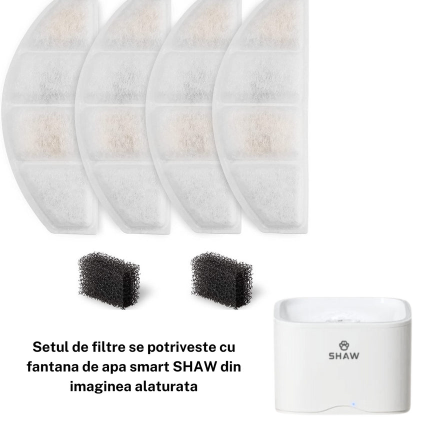 Set filtre pentru fantana smart SHAW®, utilizare timp de 6 luni