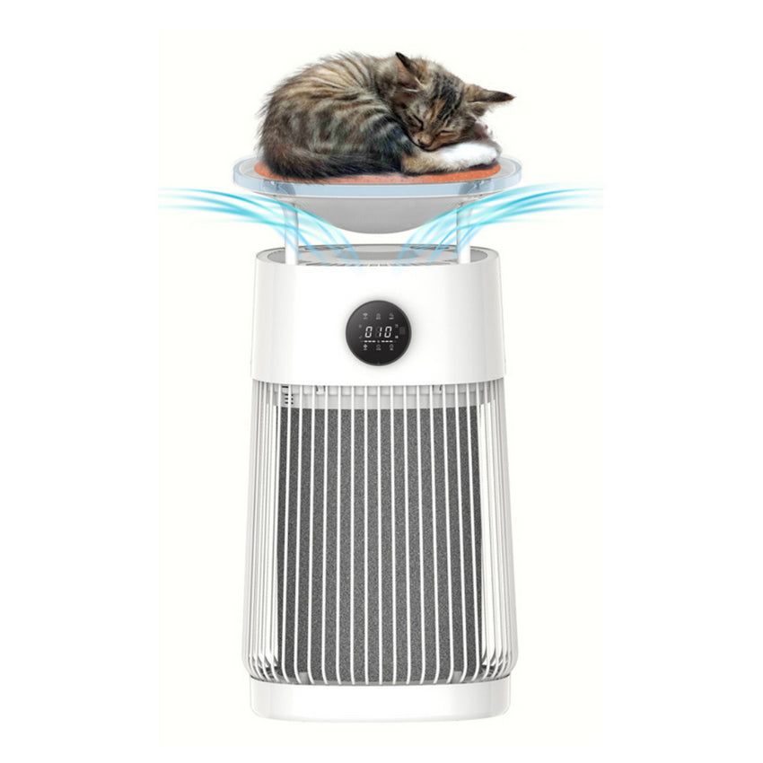 Purificator de Aer SHAW pentru Par de Animale si Alergeni, HEPA, UV, Placa Termica pentru Pisici, 500 m³/h