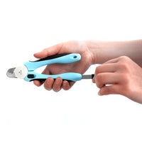 Cleste de unghii SHAW pentru caini si pisici cu protectie, albastru