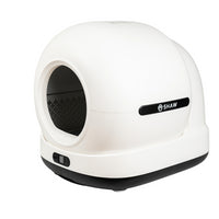 RESIGILAT - Litiera automata smart SHAW® Ultra pentru pisici, auto-curatare, sterilizare UV, odorizant, aplicatie mobila, negru