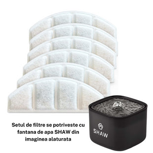 Set filtre pentru fantana SHAW, utilizare timp de 6 - 12 luni