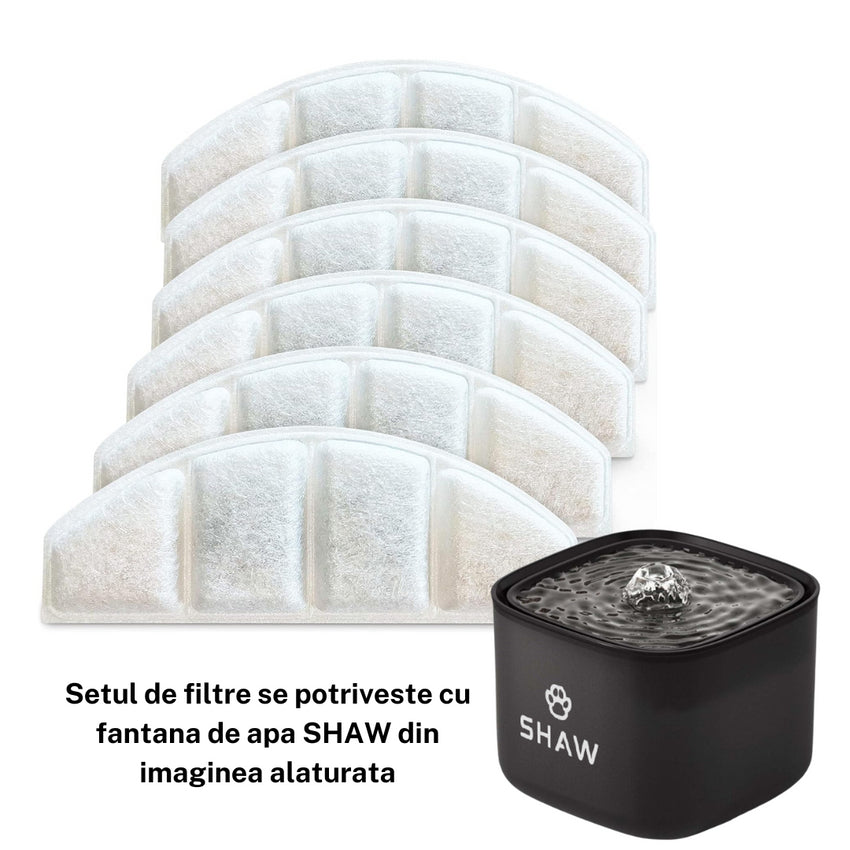 Set filtre pentru fantana SHAW, utilizare timp de 6 - 12 luni