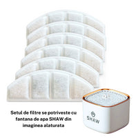 Set filtre pentru fantana SHAW, utilizare timp de 6 - 12 luni