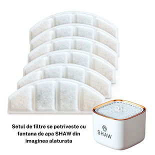 Set filtre pentru fantana SHAW, utilizare timp de 6 - 12 luni