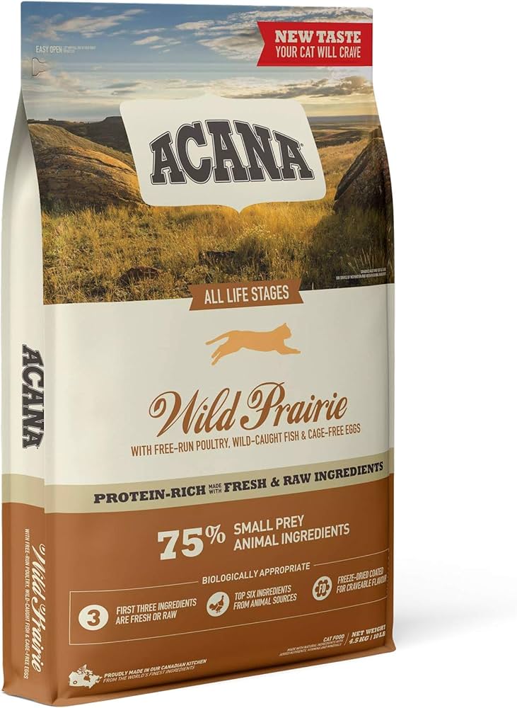 Hrana uscata premium fara cereale pentru pisici, cu pui, curcan si peste - ACANA Cat Wild Prairie