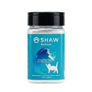 Parfumant si neutralizator de miros pentru litiera pisicii, SHAW Borfresh, cu bor natural