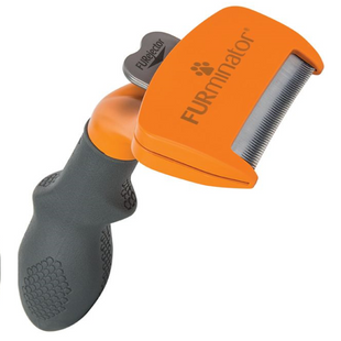 Furminator perie DeShedder pentru caini de talie medie cu par lung Undercoat, marimea M