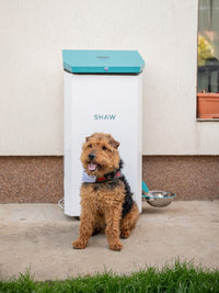 Hranitor automat smart SHAW® pentru caini talie mare, Capacitate 17kg, Programare hrana, Aplicatie mobila, 1 bol