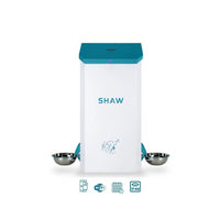Hranitor automat smart SHAW® pentru caini talie mare, Capacitate 17kg, Programare hrana, Aplicatie mobila, 2 boluri