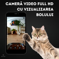 Hranitor automat Smart SHAW® PRO V2 pentru caini si pisici, Aplicatie mobila, Camera video Night Vision, Programabil, 4L