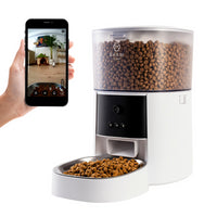 Hranitor automat Smart SHAW® PRO V2 pentru caini si pisici, Aplicatie mobila, Camera video Night Vision, Programabil, 4L