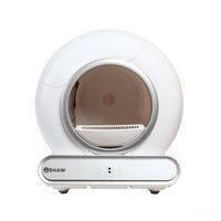 Litiera automata smart SHAW® V3 pentru pisici, auto-curatare, eliminare mirosuri prin ionizare, aplicatie mobila, 9L