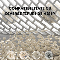 Litiera automata smart SHAW® V3 pentru pisici, auto-curatare, eliminare mirosuri prin ionizare, aplicatie mobila, 9L