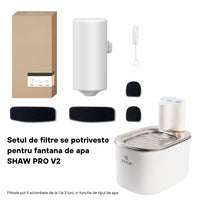 Super filtru pentru fantana de apa SHAW® PRO V2 cu baterie si senzor