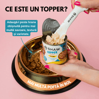 SET 12 - Topper premium pentru câini SHAW cu piept de pui, morcov, broccoli și mazăre în supă, hrană umedă complementară, 170 g