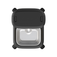 Hranitor automat smart SHAW® Titan PRO pentru caini, aplicatie mobila, camera video, 15L, programare hranire, negru