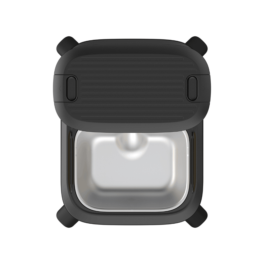 Hranitor automat smart SHAW® Titan PRO pentru caini, aplicatie mobila, camera video, 15L, programare hranire, negru