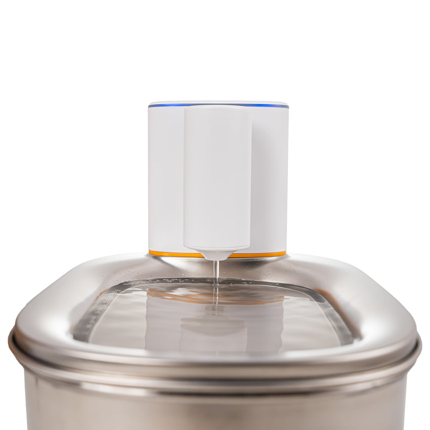 Fantana de apa smart SHAW® PRO V2 cu baterie, senzor inteligent, aplicatie mobila, filtru sterilizare UV, 4L, Inox