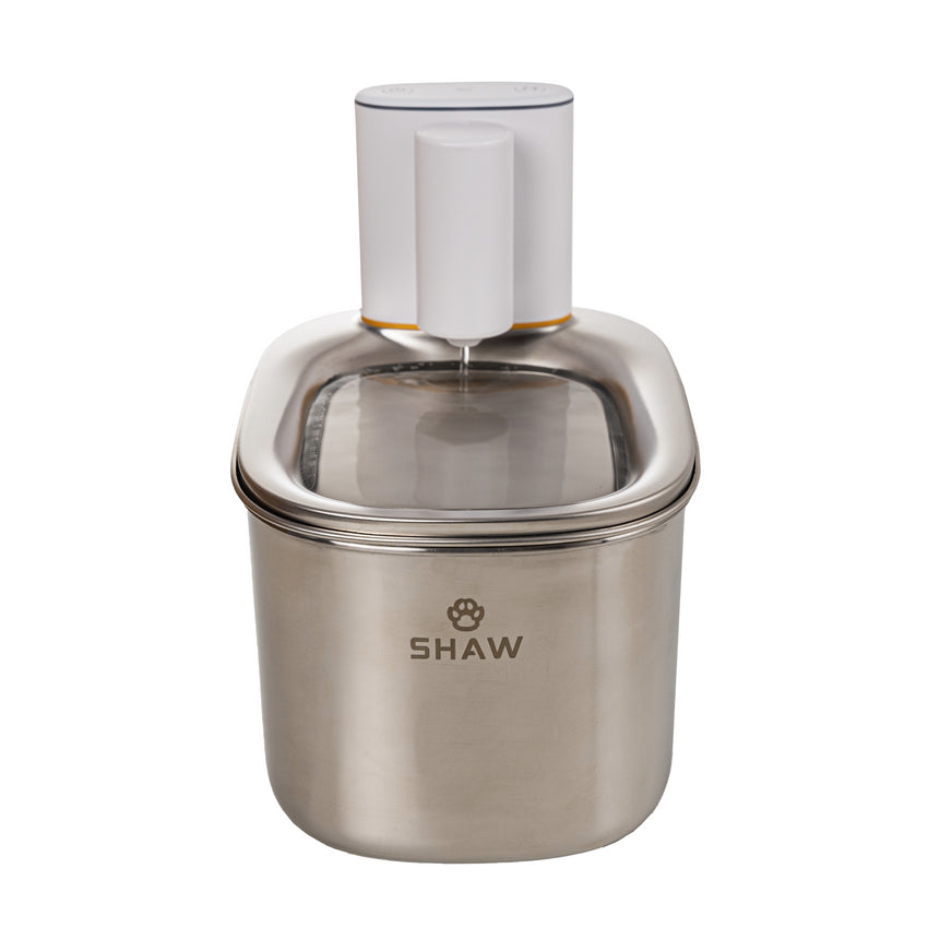 Fantana de apa smart SHAW® PRO V2 cu baterie, senzor inteligent, aplicatie mobila, filtru sterilizare UV, 4L, Inox