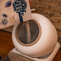 Litiera automata smart SHAW® Plus, pentru pisici, auto-curatare, eliminare mirosuri, aplicatie mobila, 9L