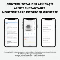 RESIGILAT - Litiera automata smart SHAW® V3 pentru pisici, auto-curatare, eliminare mirosuri prin ionizare, aplicatie mobila, 9L