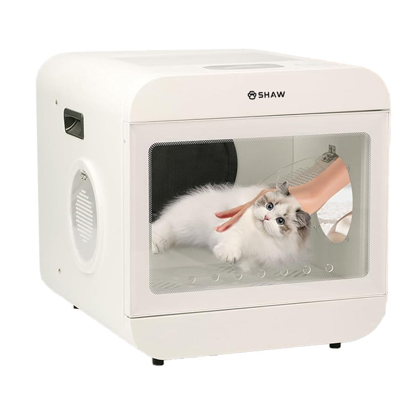 Cutie de uscare automata SHAW pentru caini si pisici de pana la 12 kg, 3 trepte de ventilatie, control temperatura