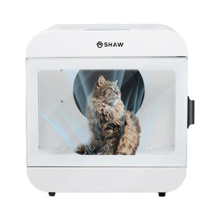 Cutie de uscare automata SHAW pentru caini si pisici de pana la 12 kg, 3 trepte de ventilatie, control temperatura