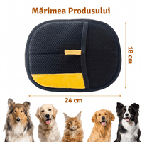 Manusa pentru Indepartarea Parului de Caini si Pisici SHAW, Curatare Canapele, Fotolii, Haine si Textile, negru