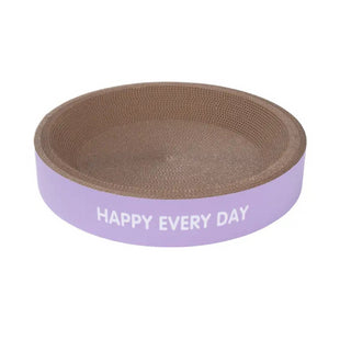 Patut pentru pisici SHAW, pentru zgariat, din carton ondulat, mov