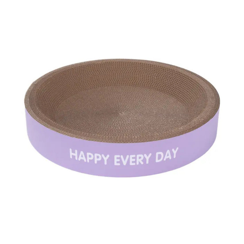 Patut pentru pisici SHAW, pentru zgariat, din carton ondulat, mov