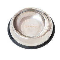 Castron din inox tip bol pentru caini si pisici SHAW, 16 cm, argintiu