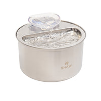 Fantana de apa SHAW® inox, filtrare apa, 4L, argintiu