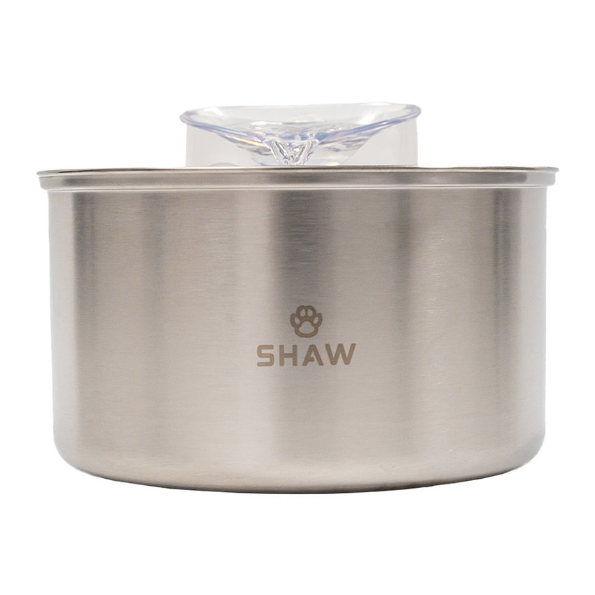 Fantana de apa SHAW® inox, filtrare apa, 4L, argintiu