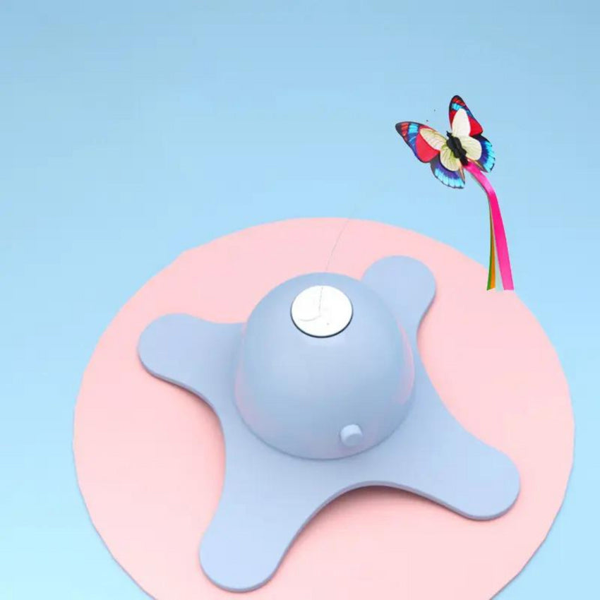 Jucarie pentru pisici Fluture rotativ 360 SHAW® electronica